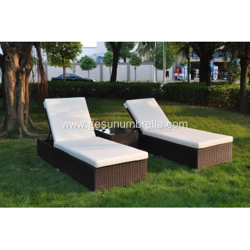 Modern nice weaving rattan sun lounger